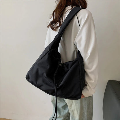 Large Capacity Nylon Shoulder Tote Bag for Women