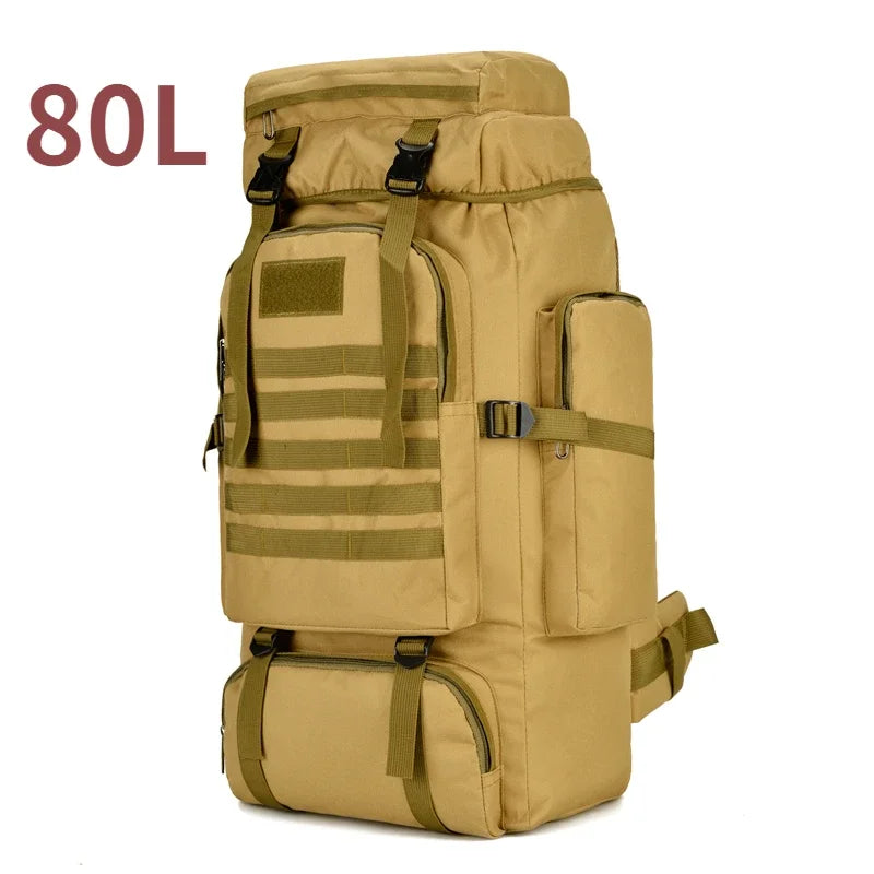 Tactical Backpack 80L/100L – Military Hiking & Camping Bag