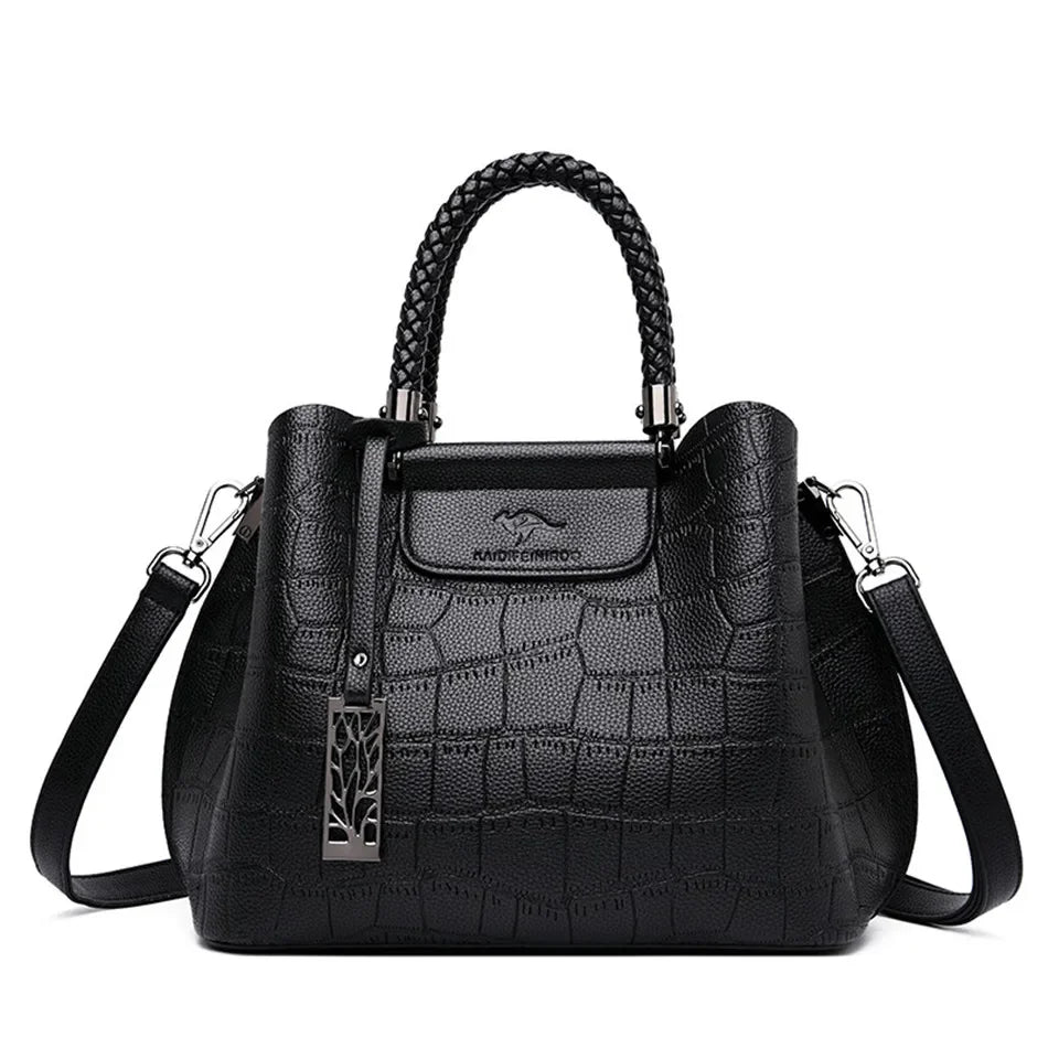 Luxury Stone Pattern Women's Handbag Crossbody Shoulder Bag