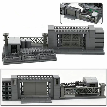 Military Army Base Oil Control Station Building Blocks Set