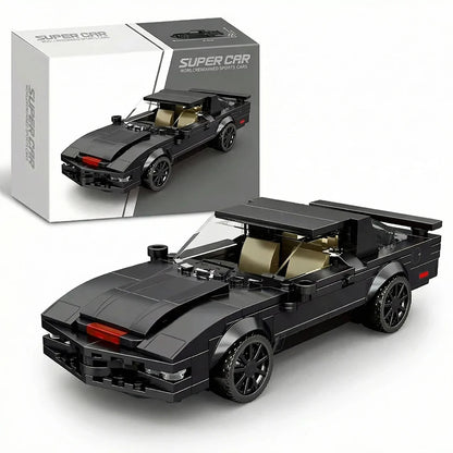 JDM Classic Black Sports Car Building Blocks Set 1:24 MOC