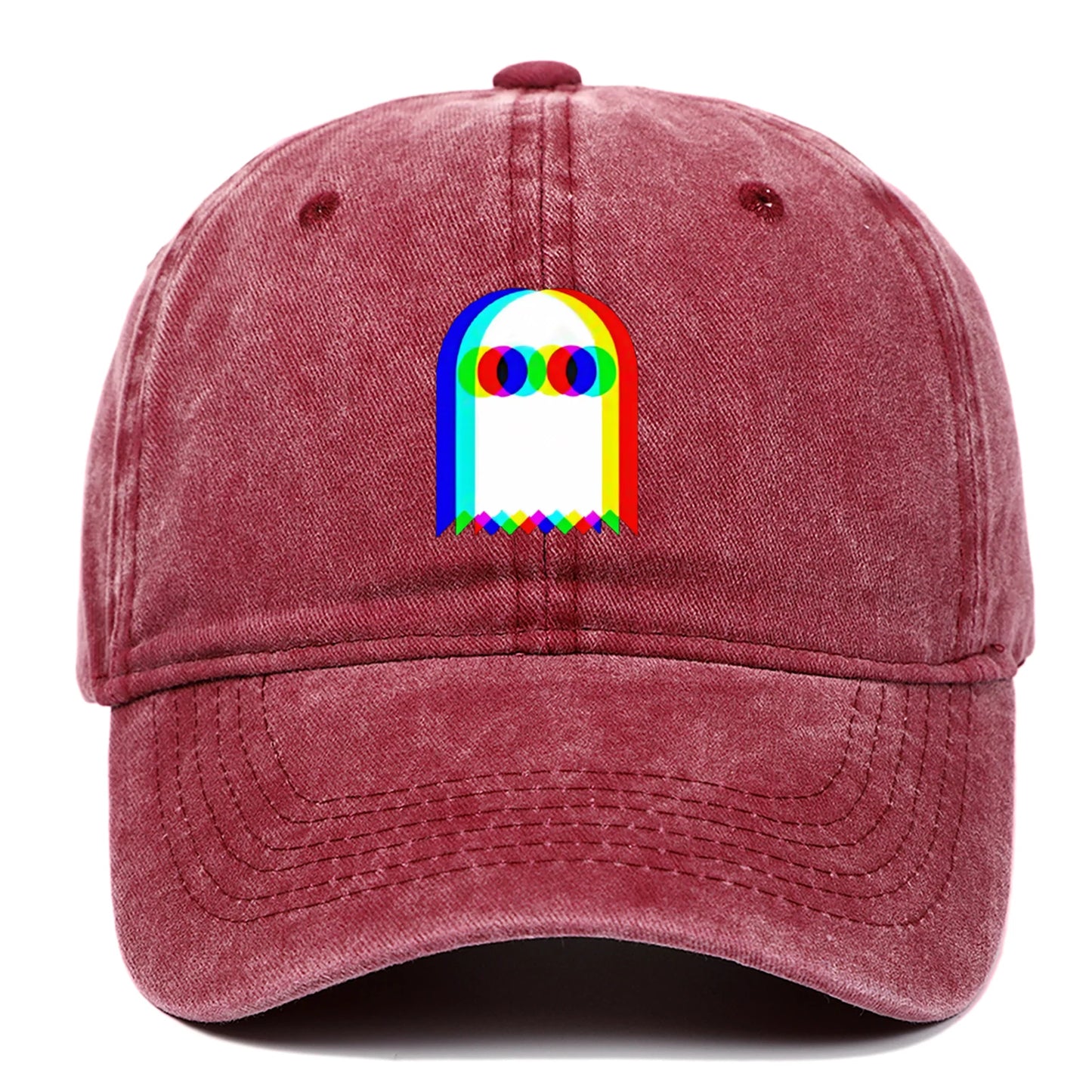 Colorful Ghost Print Baseball Cap – Adjustable Unisex Hat