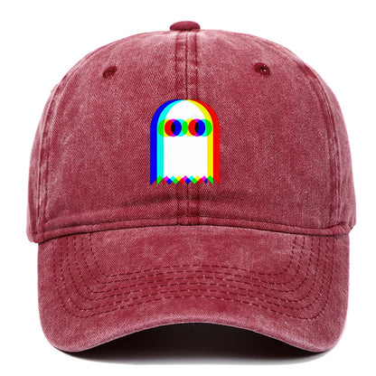 Colorful Ghost Print Baseball Cap – Adjustable Unisex Hat