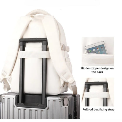 Waterproof Nylon Backpack – Korean Style Women's School & Travel Bag