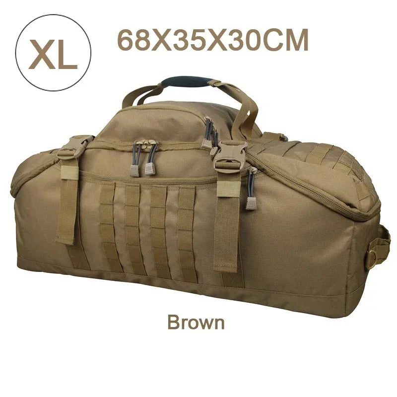 Tactical Duffle Backpack – 25L 45L 80L MOLLE Camping Travel Bag
