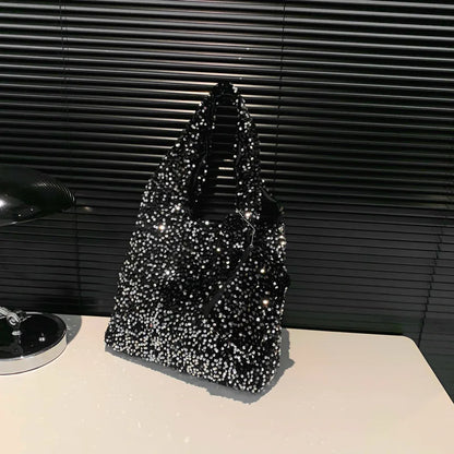 Sequin Tote Bag – Women's Slouchy Hobo Shoulder Handbag