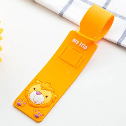 Cute Animal Silicone Luggage Tag with ID Holder