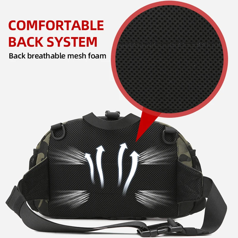 Tactical Fishing Vest Chest Bag – MOLLE Outdoor Pack