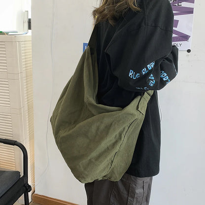 Canvas Shoulder Bag for Women – Large Hobo Tote Handbag