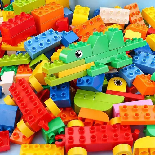 210-Piece Classic Building Blocks Set for Kids Ages 1–6 – Multi-Color