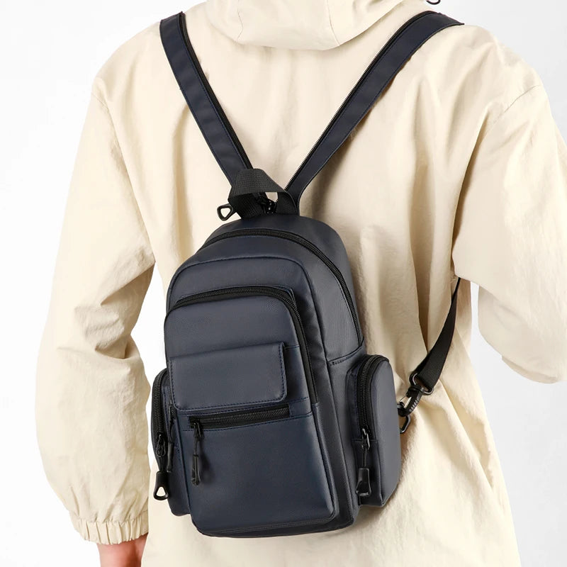 Crossbody Sling Bag for Men – Multi-Pocket Chest Pack