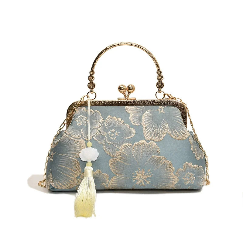 Chinese Style Embroidered Clutch Bag – Elegant Retro Evening Handbag