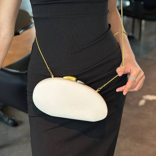 Shell-Shaped Evening Clutch Bag – Women's Luxury Crossbody Purse