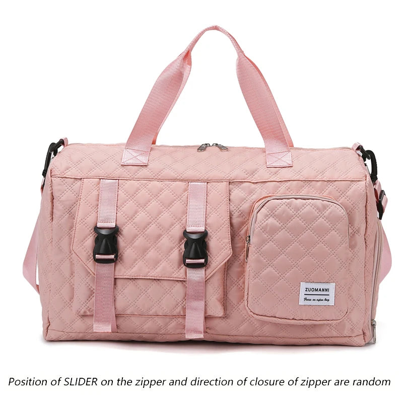Nylon Travel Duffle Bag – Sports Gym & Overnight Shoulder Bag
