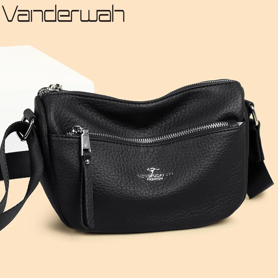 Leather Crossbody Bag – Women's Luxury Soft Shoulder Bag