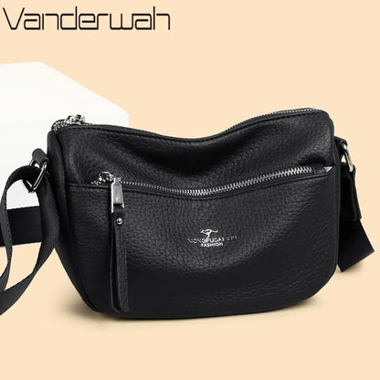Leather Crossbody Bag – Women's Luxury Soft Shoulder Bag