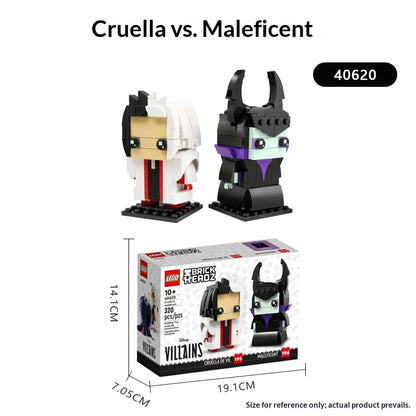 LEGO BrickHeadz 40620 Cruella & Maleficent – Disney Villains Building Set