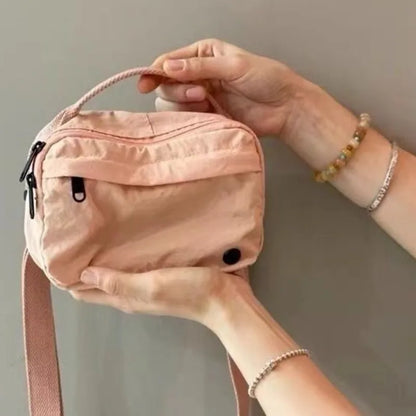 Nylon Crossbody Mini Bag – Lightweight Waterproof Shoulder Bag
