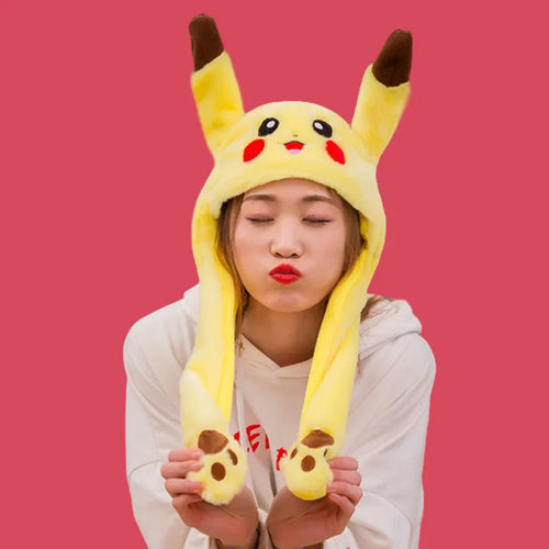 Cute Animal Ear Moving Plush Hat – Kids Cartoon Headband