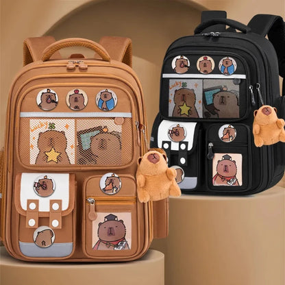 Capybara Kids School Backpack – Orthopedic Waterproof Children's Bag
