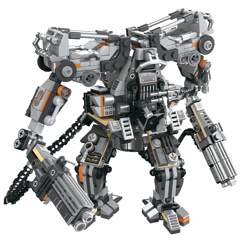 Sci-Fi Robot Mecha MOC Building Set – Action Bricks Toy