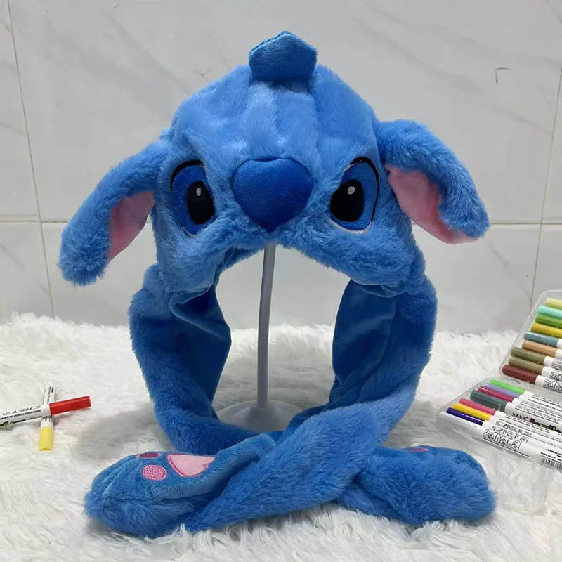 Cute Animal Ear Moving Plush Hat – Kids Cartoon Headband