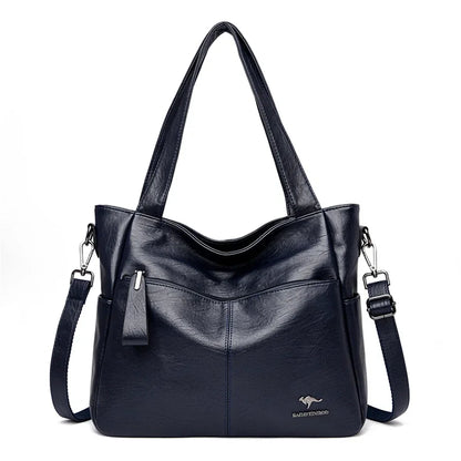 Women's Leather Tote Bag – Luxury Top Handle Shoulder Bag