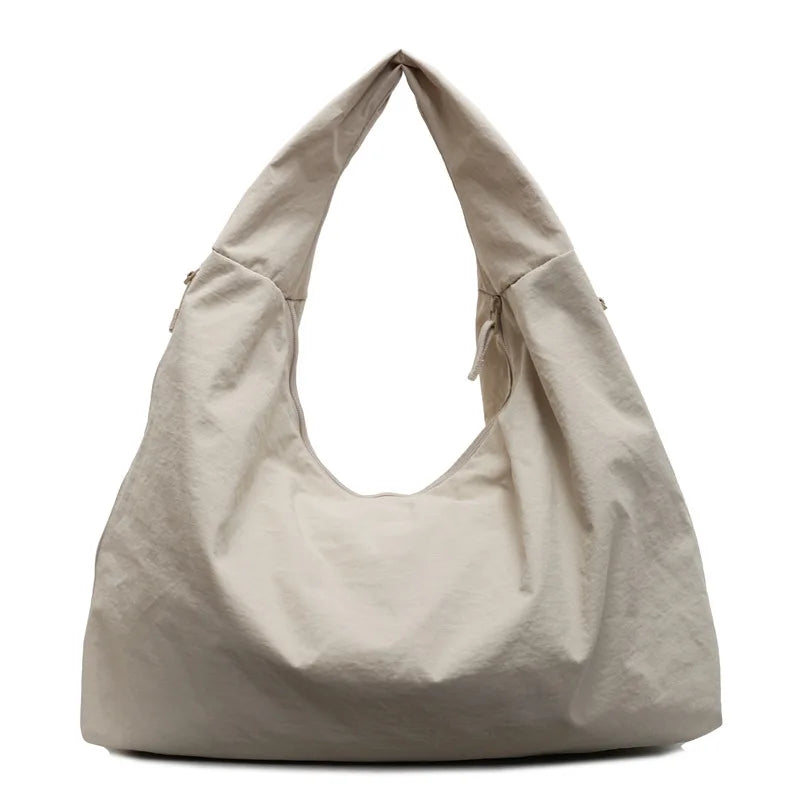 Large Nylon Tote Bag for Women – Casual Shoulder Hobo Bag