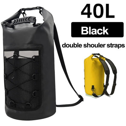 Waterproof Dry Bag Backpack PVC 10L 20L 30L 40L Kayak Trekking