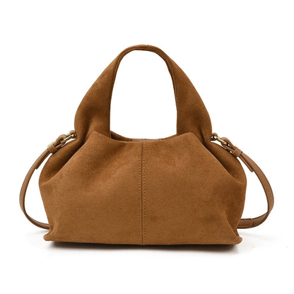 Faux Suede Mini Handbag – Luxury Women's Top-Handle Bag