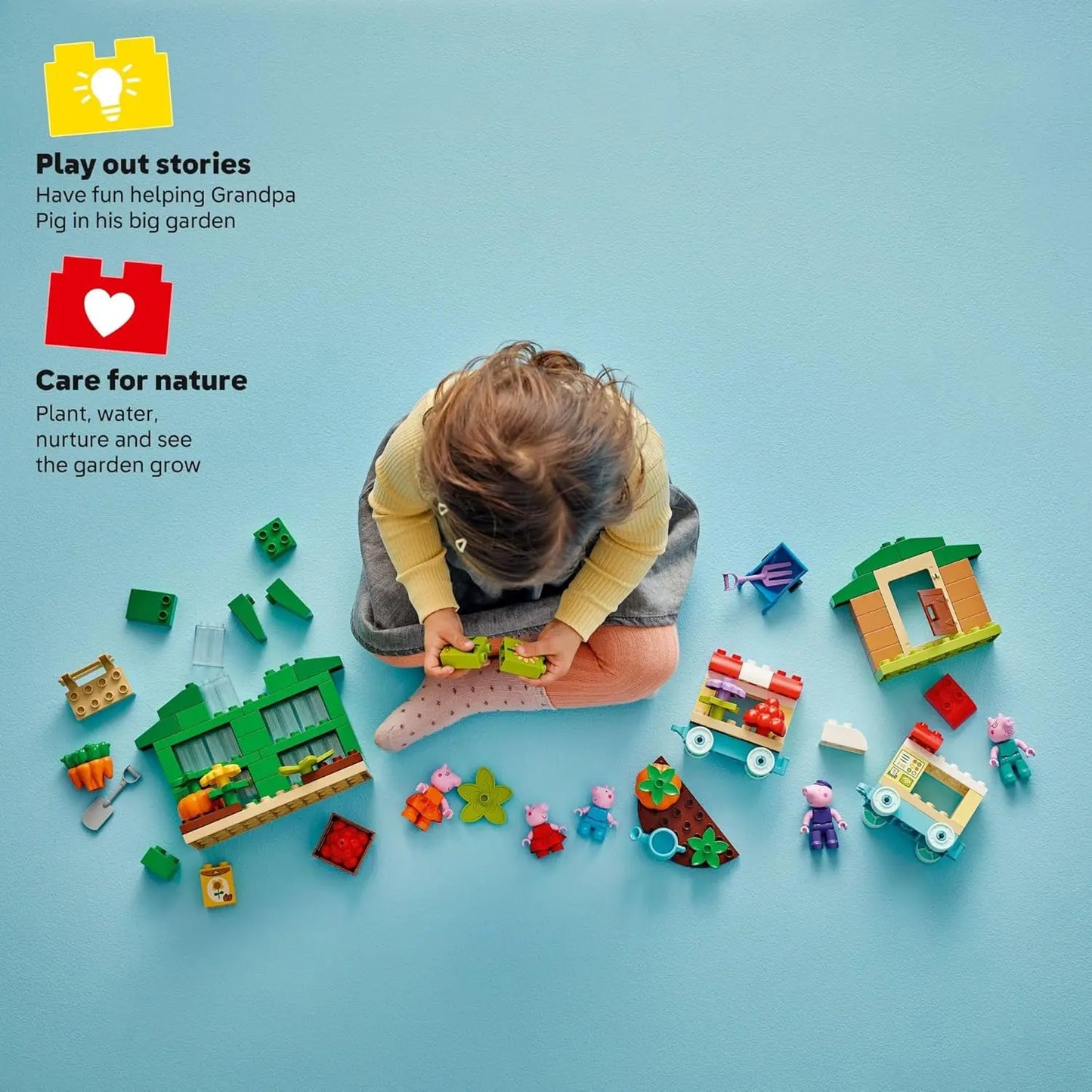LEGO DUPLO 10461 Peppa Pig Grandpa Pig's Garden & Greenhouse – 102 Pieces