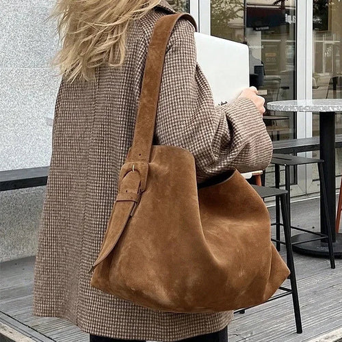 Large Corduroy Canvas Shoulder Tote Bag for Women