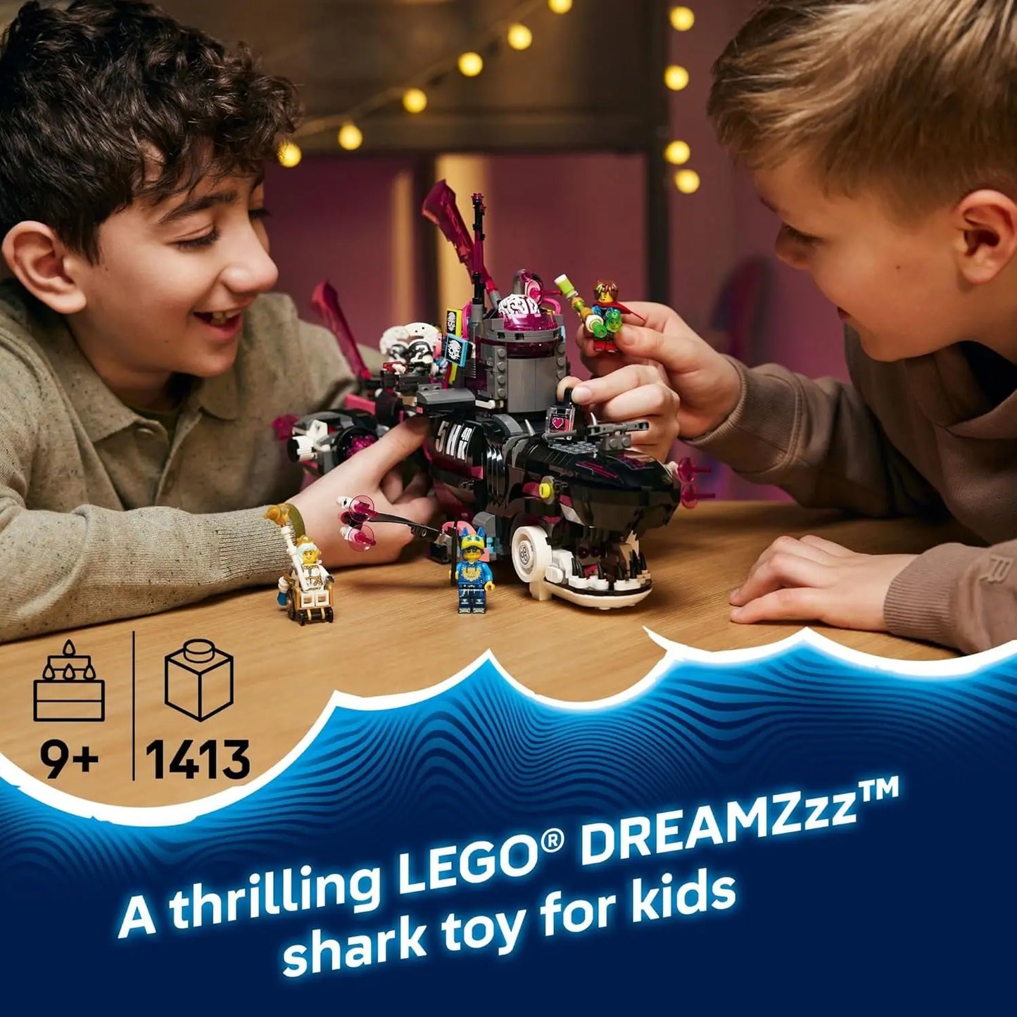 LEGO DREAMZzz 71500 Nightmare Shark Submarine – 1413-Piece 2-in-1 Building Set