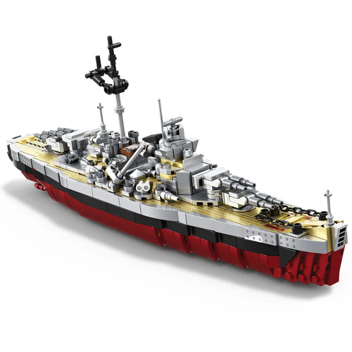 KMS Bismarck Battleship Building Blocks Set – WWII Military Model Toy