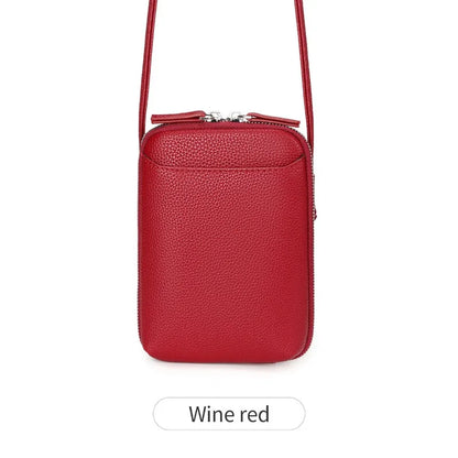 Classic Solid Color Women S Crossbody Bag High-Quality Pu Leather Shoulder Fashionableluxury Large