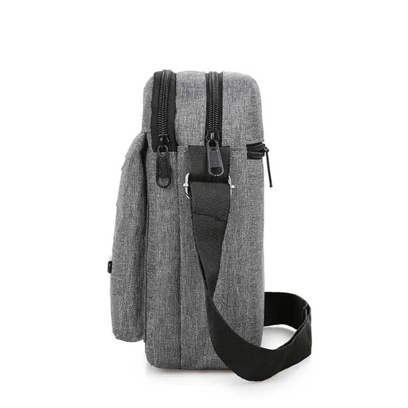 Men's Canvas Crossbody Bag – Sport Shoulder Bag for Travel