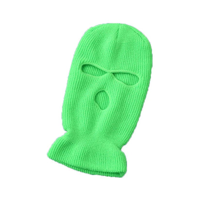 3-Hole Balaclava Ski Mask – Full Face Cover Knit Beanie for Winter & Tactical Use