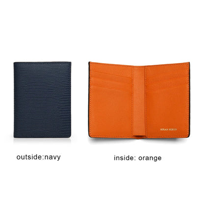 RFID Blocking Leather Wallet for Men, Slim Bifold Card Holder
