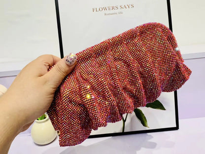 Diamond Evening Clutch Bag – Women's Crystal Party Purse
