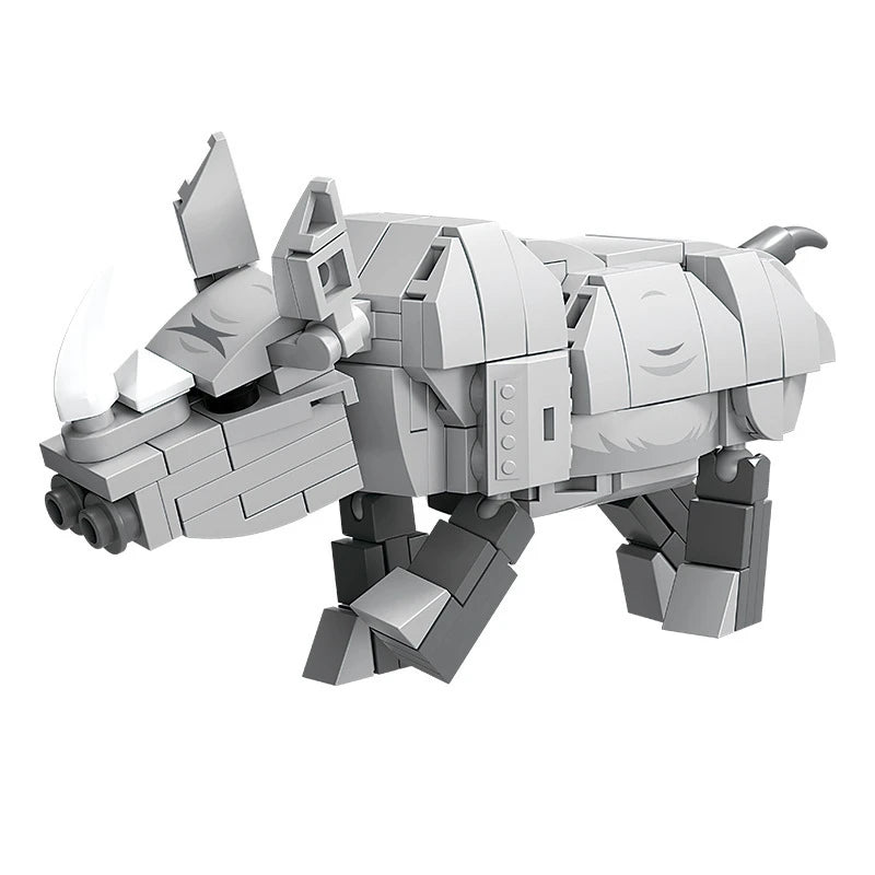 Wild Animal Building Blocks Kit – Fox, Wolf, Giraffe & More