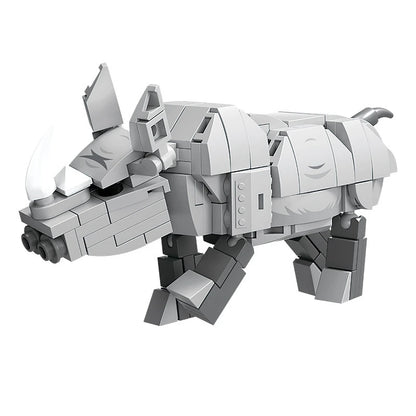 Wild Animal Building Blocks Kit – Fox, Wolf, Giraffe & More