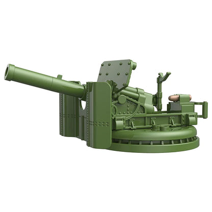 Military Anti-Aircraft Cannon MOC Building Blocks Model – WWII Artillery Brick Kit