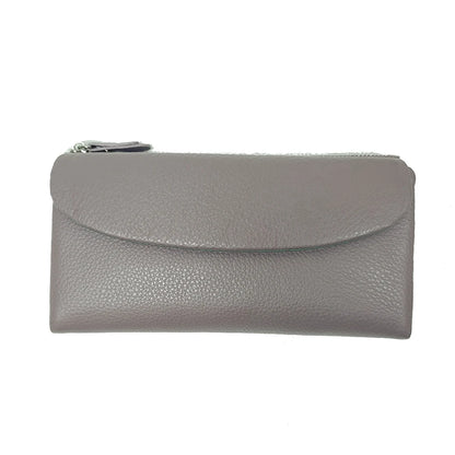 Genuine Leather Long Clutch Wallet for Women – Rainbow Interior