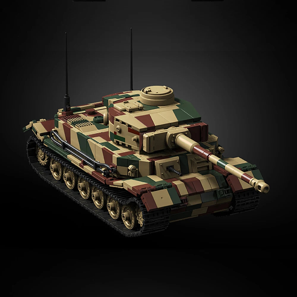 King Tiger Heavy Tank Building Blocks Set – WWII Military Model