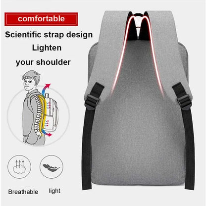 Waterproof Laptop Backpack – 15.6" USB Charging Business Travel Bag