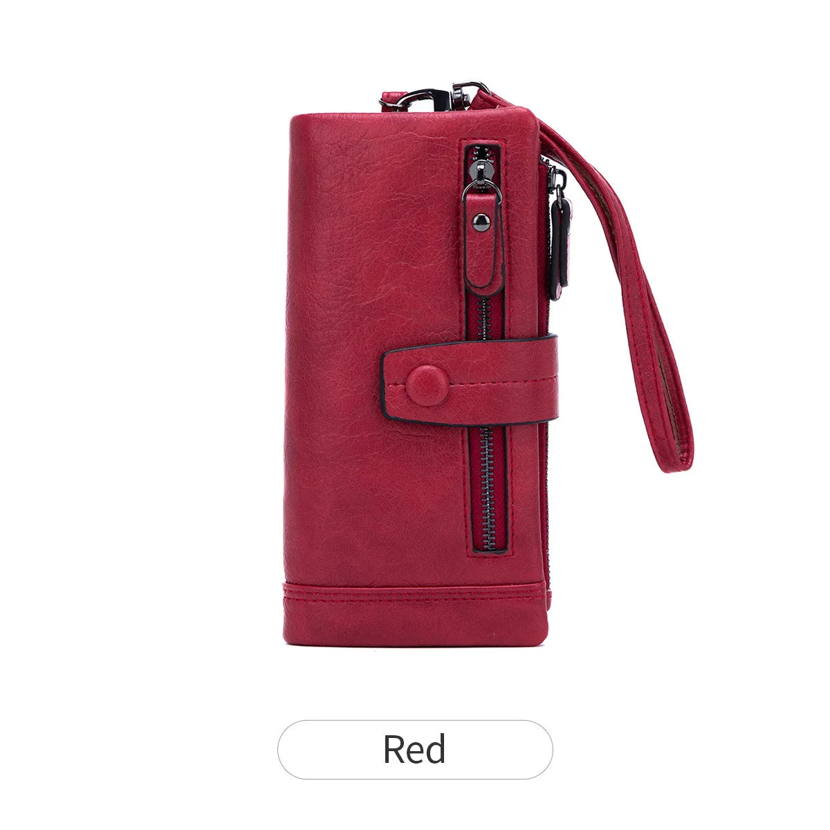 RFID Blocking Long Wallet – Women's Large Capacity Trifold Purse