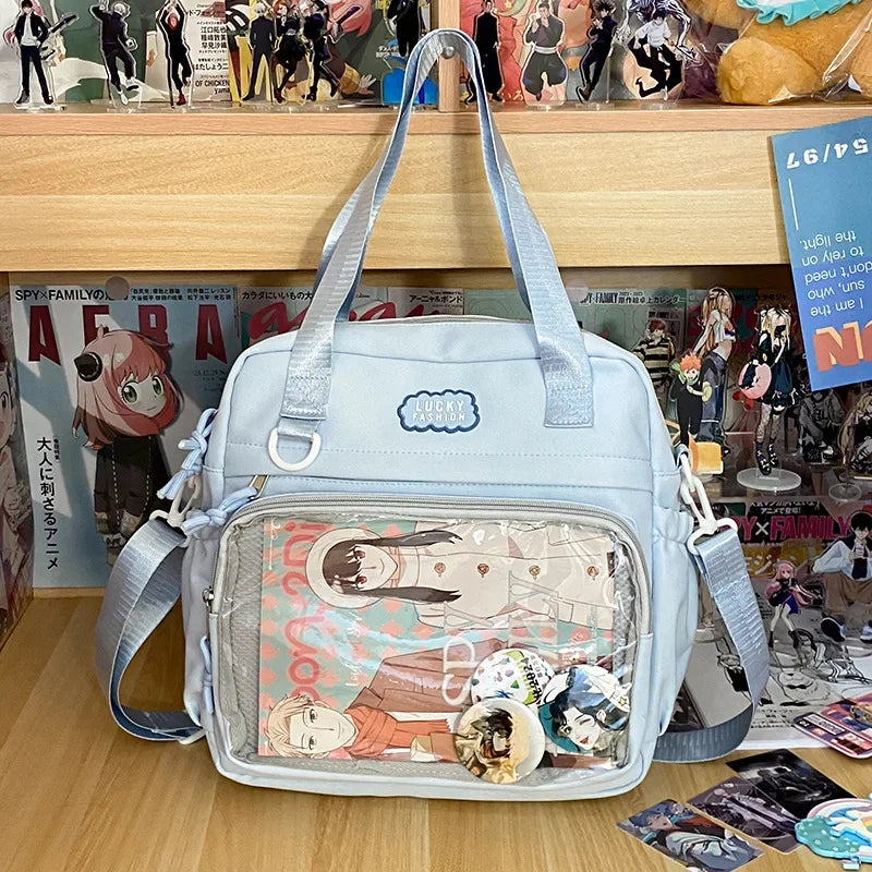 Nylon Ita Bag – Y2K Japanese Preppy Crossbody Shoulder Bag