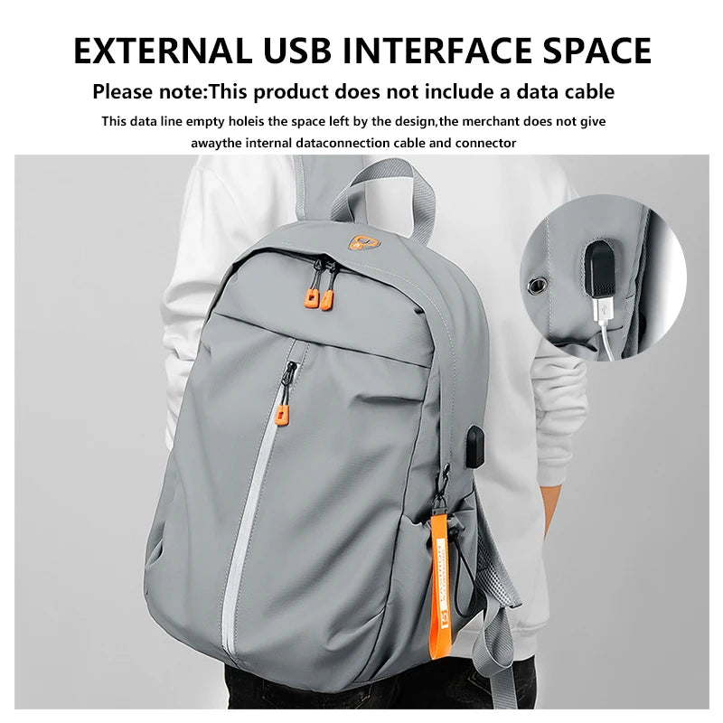Laptop Backpack with USB Charging Port & Large Capacity