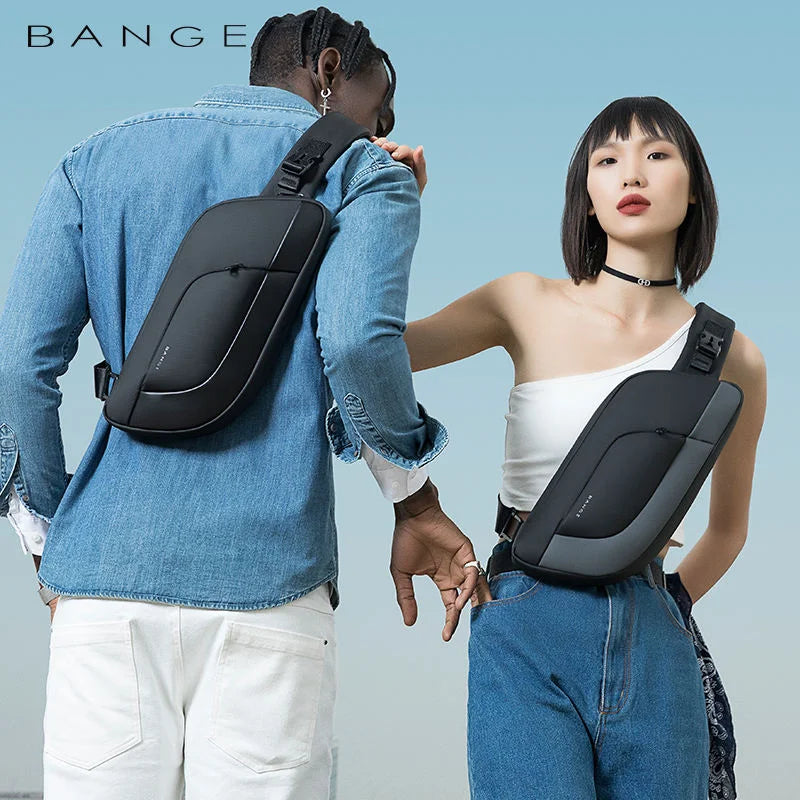Bange Men's Waterproof Crossbody Sling Bag – Multifunctional Chest Messenger