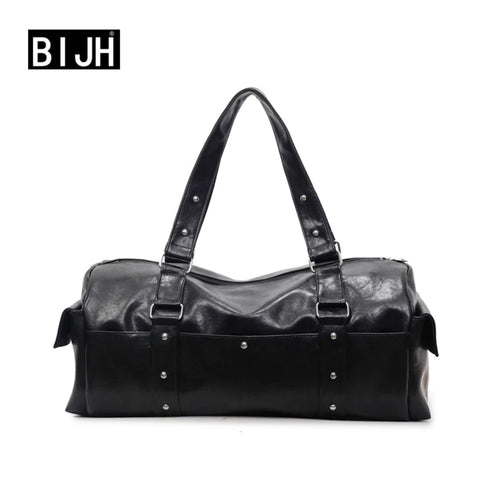 Leather Gym Bag – Men's Large Travel Duffel Bag for Outdoor & Sport